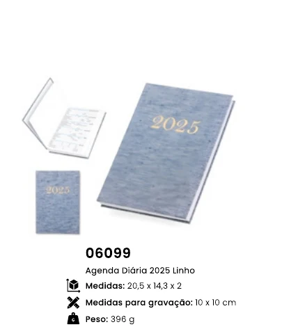 Agenda Diaria 2025 Linho
