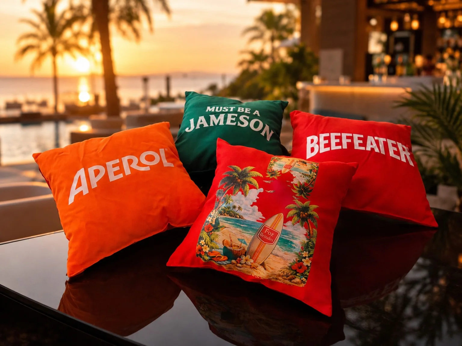 Almofadas personalizadas para eventos