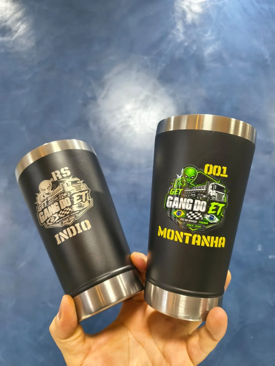Copos pretos personalizados