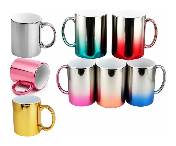 Caneca Metalizada 325 ml e Metalizada Bicolor