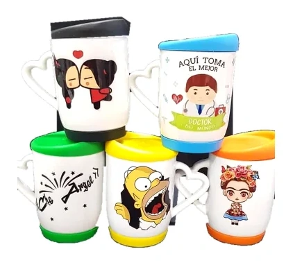 Caneca com Tampa e Base Siliconada