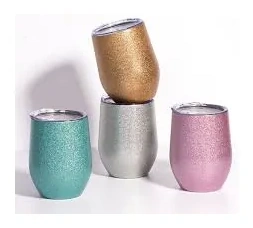 Copo Térmico com Tampa 300 ml Glitter
