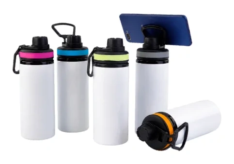 Hoppy 600 ml de Alumínio com Porta-Celular