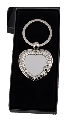 Chaveiro Inox Sublimável Coração