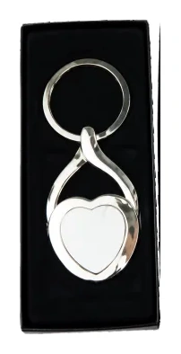 Chaveiro Inox Sublimável Gota Coração
