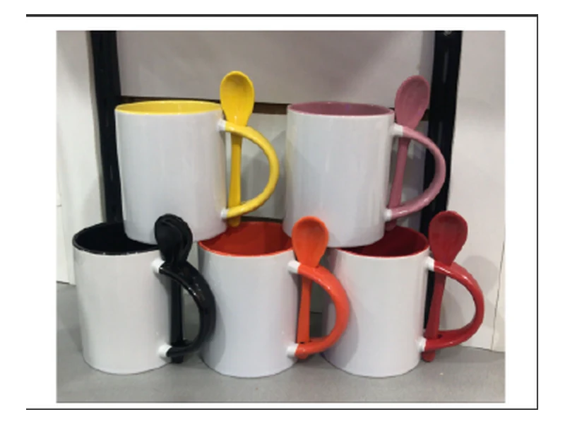 Caneca com Colher Reta Inteira