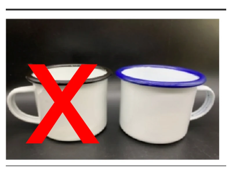 Caneca 11 oz Alumínio Branca Esmaltada