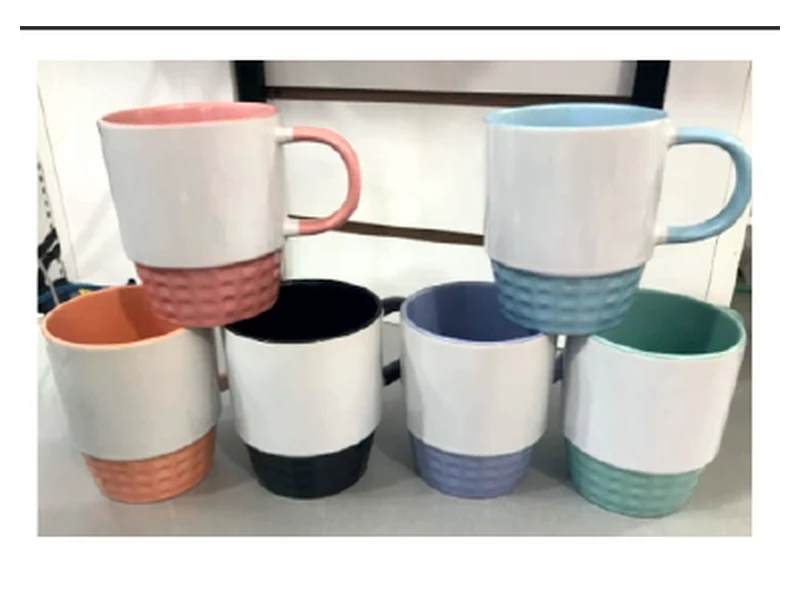 Caneca Cerâmica Resinada Colmeia 350 ml
