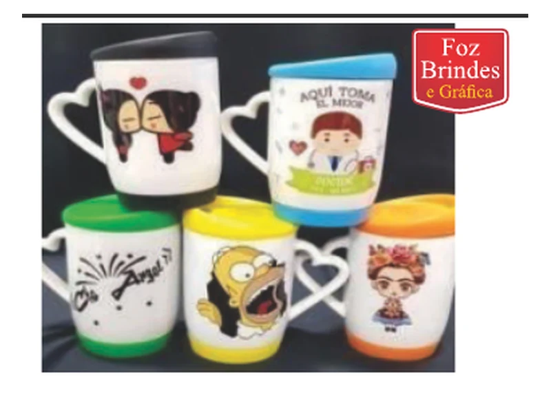 Caneca com Tampa e Base Siliconada