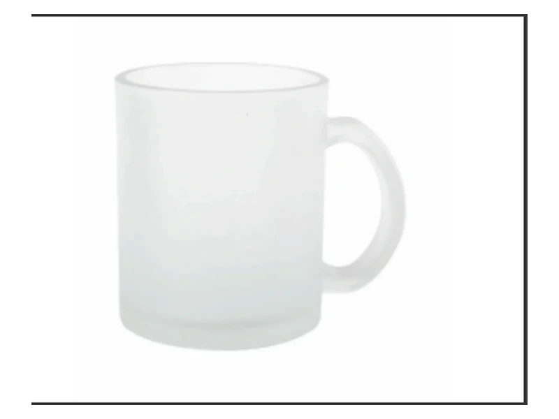 Caneca de Vidro Jateada 325 ml