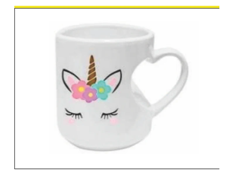 Caneca Branca NH-03 Formato de Coração